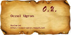 Oczel Ugron névjegykártya